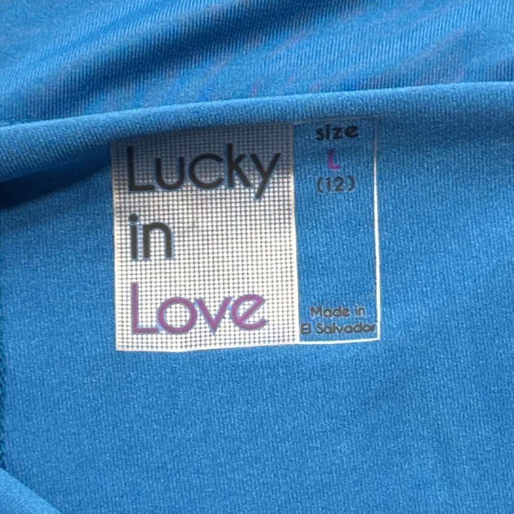 NEW Lucky In Love Tennis Skort Women's Large Blue Pleated Vaportex Athletic Golf - Picture 5 of 8